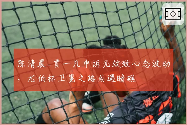 陈清晨_贾一凡申诉无效致心态波动，尤伯杯卫冕之路或遇暗礁